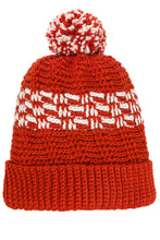 Cargar imagen en el visor de la galería, GORRO COLUMBUS NARANJA Y CREMA - GiBlack Knits
