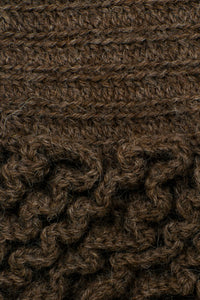 SET MARIA CUELLO Y MITONES MARRON - GiBlack Knits